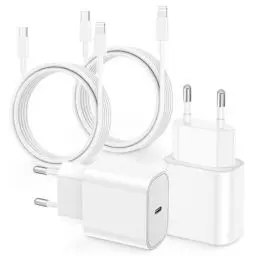 Produktbild: 𝟐𝐏𝐚𝐜𝐤 iPhone14 USB C Schnellladegerät 20W,(Apple MFi Certified) 2M USB C auf Lightning Schnellladekabel Kabel für iPhone 14 Pro/Pro Max/13/12/11/XS Max/X/iPad,Schnellladegerät Netzteil Stecker